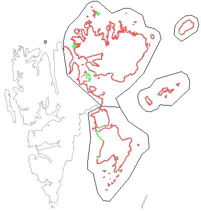 Large nature reserves in Eastern Svalbard: no entry