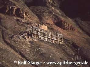 Old mine entrance near Longyearbyen