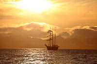 The three-masted sailing ship Antigua