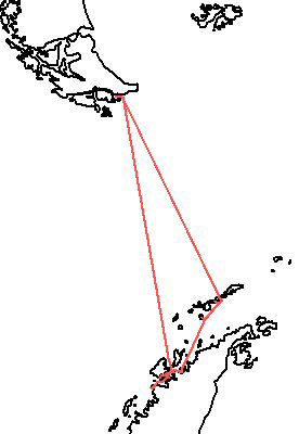 Map Antarctic Peninsula 2008/03/21-31