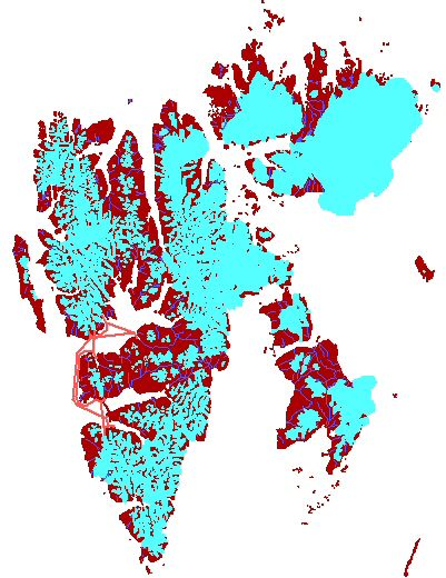 Map Spitsbergen with Noorderlicht