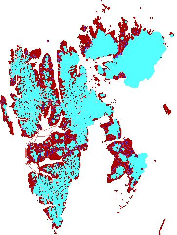 Map Spitsbergen with Noorderlicht