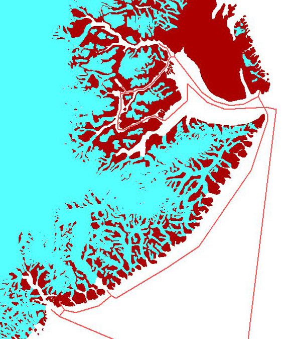 Map East Greenland 2006/09/14-24