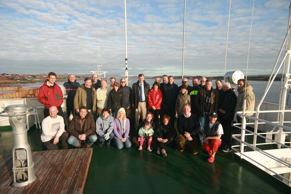 HRH and TL with crew and staff of MV Grigoriy Mikheev (2)