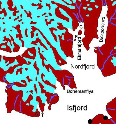 Map Isfjord (north side)