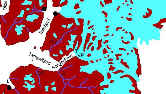 Map: Tempelfjord - Sassenfjord