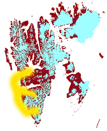 Map Spitsbergen