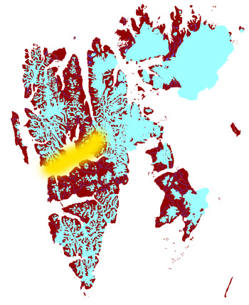 Map: Spitsbergen 2012/09/21-29