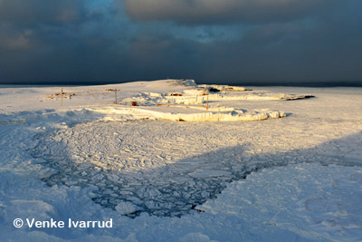 Drift ice at Bear Island (Bjørnøya).