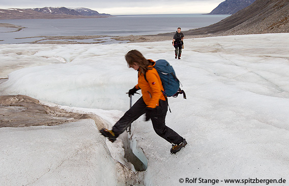 Gletscherwanderung, Spitzbergen