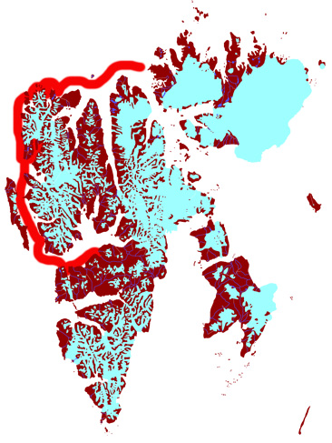 Advanced Spitsbergen with Arctica II, 2014: map 4