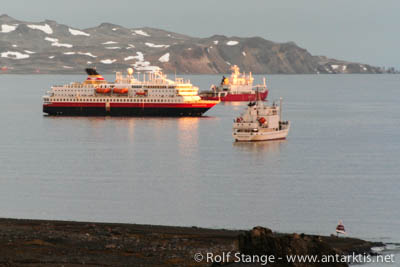 Ships in Antarctica