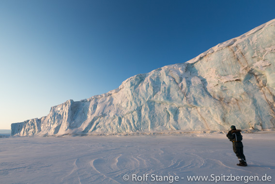 frozen glacier front