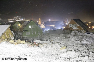 Longyearbyen Lawine