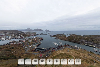 Panorama Ballstad Lofoten.