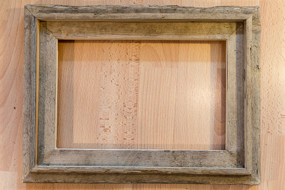 Spitsbergen driftwood picture frame