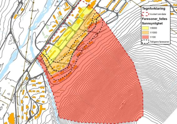 Avalanche danger zones