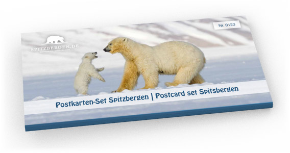 Limitierter Postkartensatz Spitzbergen 