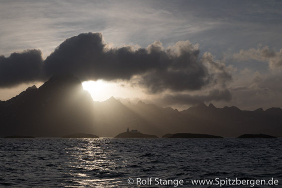 Sonnenuntergang hinter Austvågøy, Lofoten