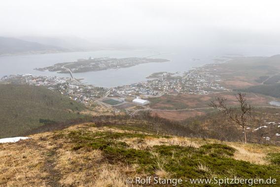 View of Stokmarknes, Vesterålen