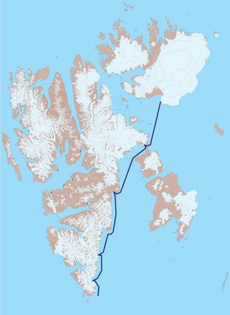 Spitsbergen Map 4 - Storfjorden