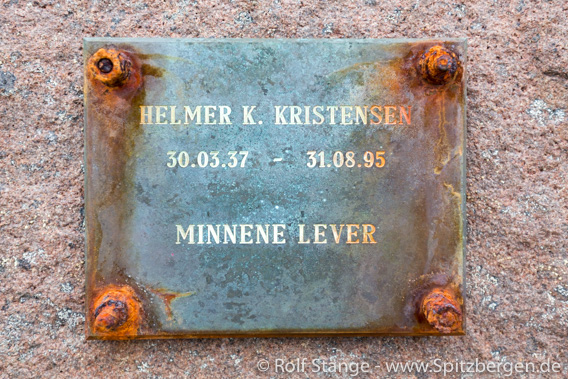 Kiepertøya, Memorial for Helmer Kristensen