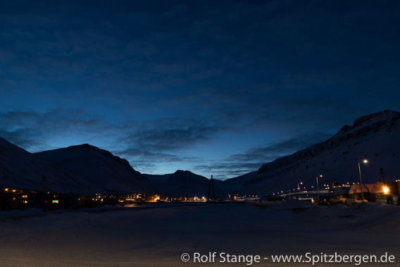 Dämmerung, Longyearbyen