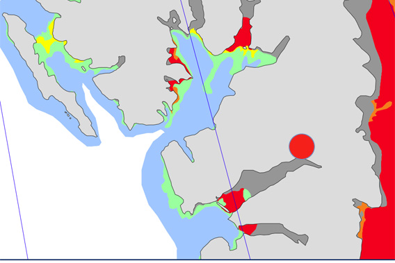 Ice chart Van Mijenfjord, Sveagruva