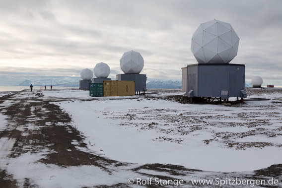 SvalSat. Platåberget bei Longyearbyen, Spitzbergen