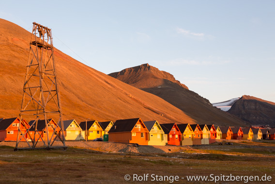 Letzte Mitternachtssonne in Longyearbyen