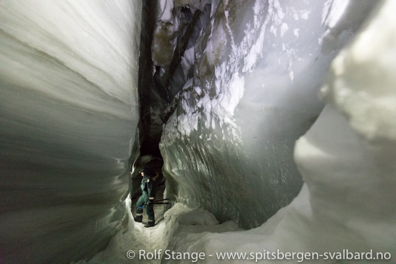 Isgrotten i Longyearbreen