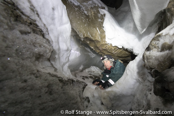 Ice cave in Longyearbreen