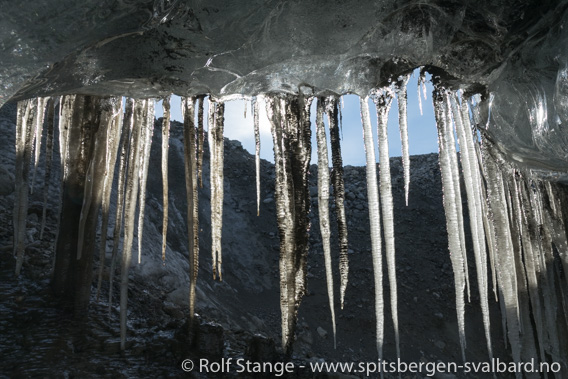 Istapper i isgrotte, Rabotbreen