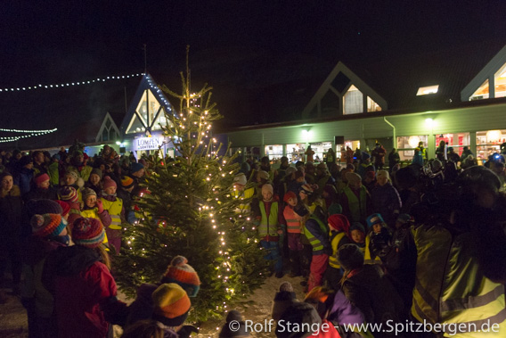 Weihnachtsbaum in Longyearbyen