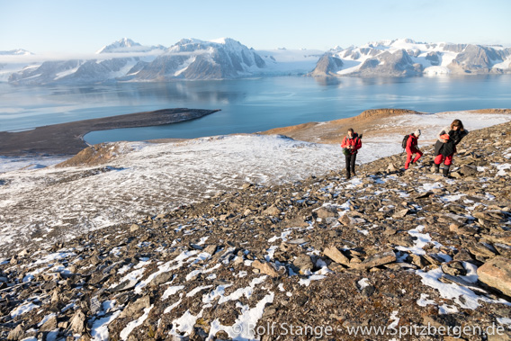 Bergwanderung, Spitzbergen im September