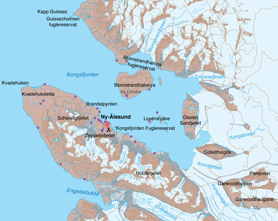 Map Kongsfjord