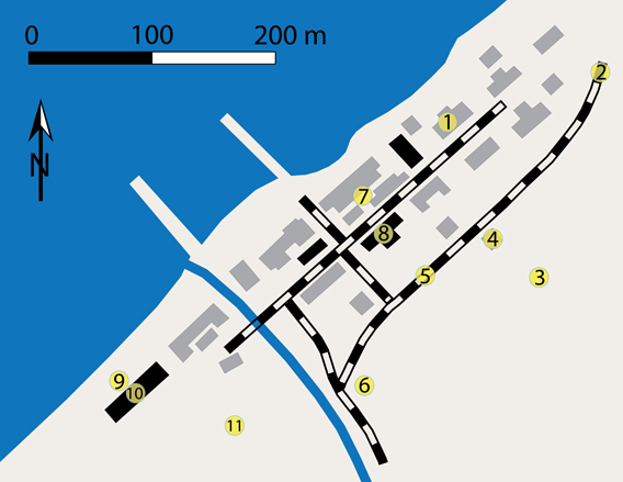Karte Grumantbyen
