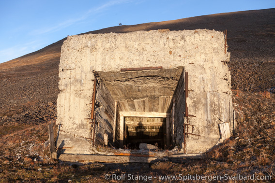 Mine entrance/ventilation shaft, Barentsburg