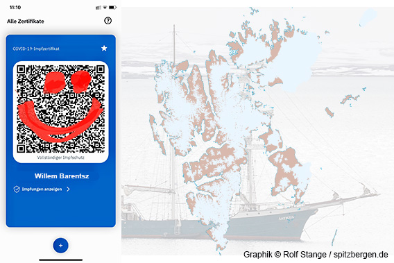 EU vaccination certificate, Spitsbergen under sail 2021 and corona