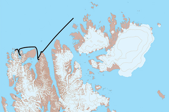 SV Antigua, Spitsbergen 2021: Karte 2