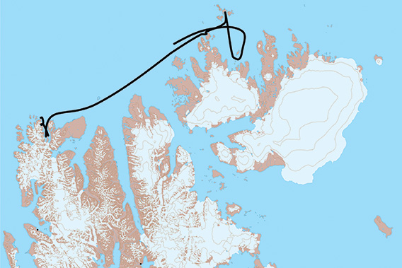 SV Antigua, Spitsbergen 2021: Map 3