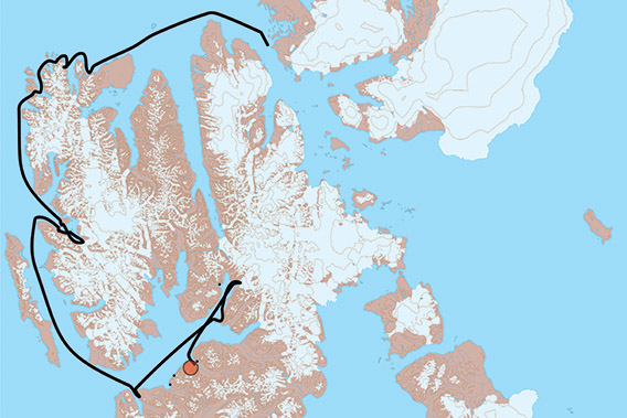 SV Antigua, Svalbard 2021: Kart 2