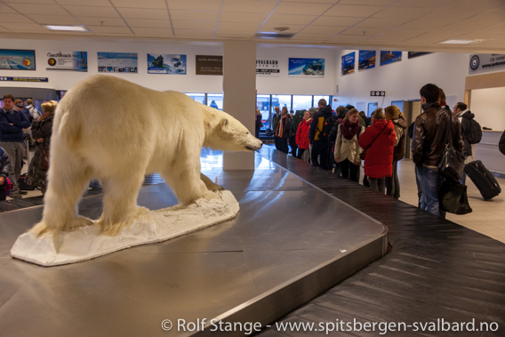 Svalbard lufthavn, tollkontroll