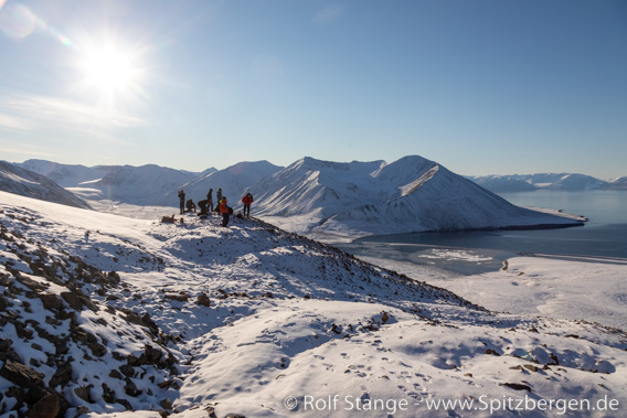 Bergwanderung, Spitzbergen im September