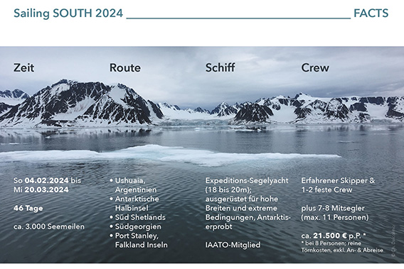 Sailing SOUTH 2024