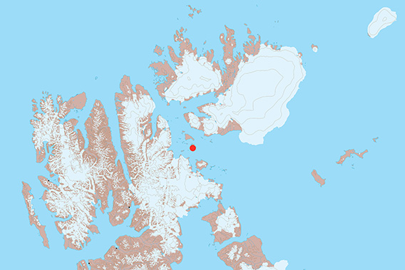 Von Otterøya, map