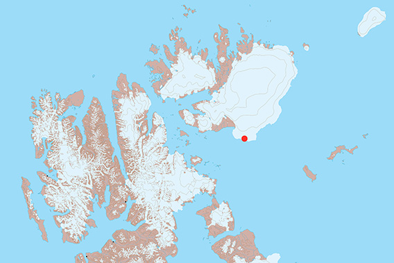 Bråsvellbreen, Karte