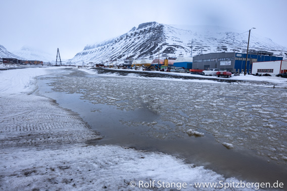 Rain in Longyearbyen, Spitsbergen