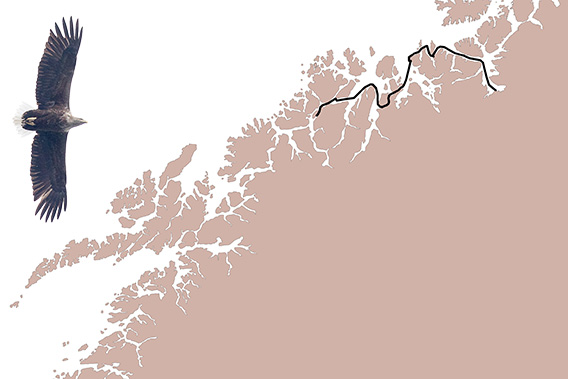 SV Meander 2023: Map Alta-Tromsø