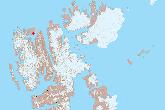 Reinsdyrflya and Villa Oxford, map